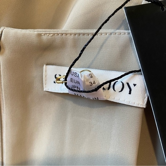 NEW Shona Joy Core Cocktail Dress Formal Gown Oyster Beige Gray US Size 2 - Picture 13 of 14